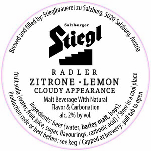 Stiegl Radler - Zitrone