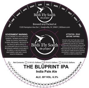 Birds Fly South Ale Project The BlÜprint IPA