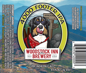 Woodstock Inn Brewery 4000 Footer IPA January 2017