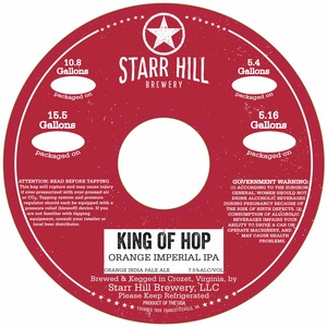 Starr Hill King Of Hop Orange February 2017