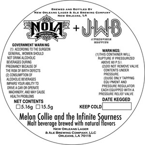 New Orleans Lager And Ale Brewing Compan Melon Collie And The Infinite Sourness February 2017