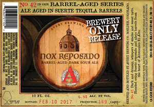 Avery Brewing Co. Nox Reposado February 2017