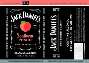 Jack Daniel's Country Cocktails Southern Peach