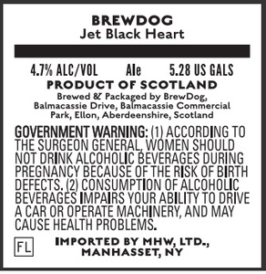 Brewdog Jet Black Heart January 2017