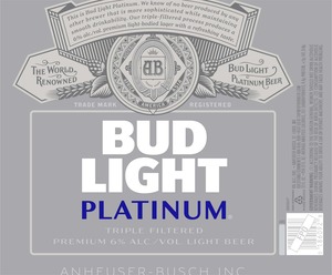 Bud Light Platinum February 2017