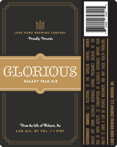 Lord Hobo Brewing Company Glorious Galaxy Pale Ale February 2017