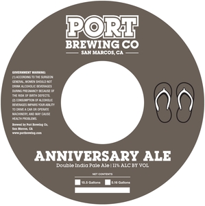 Port Brewing Co Anniversary Ale February 2017