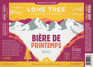 Lone Tree Brewing Company Biere De Printemps February 2017