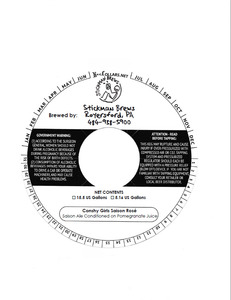 Stickman Brews Conshy Girls Saison RosÉ February 2017