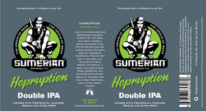 Sumerian Brewing Co Hopruption Double IPA February 2017