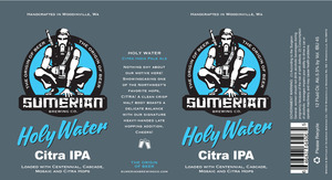 Sumerian Brewing Co Holy Water Citra IPA February 2017