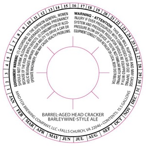 Mad Fox Brewing Company Barrel Aged Headcracker