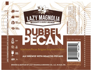 Lazy Magnolia Brewing Company Dubbel Pecan February 2017