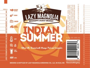 Lazy Magnolia Brewing Company Indian Summer February 2017