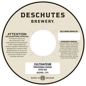 Deschutes Brewery Cultivateur February 2017