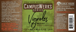 Public House Brewing Company Vignoles India Pale Ale