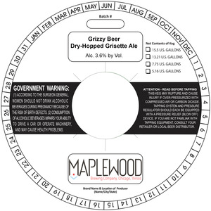 Maplewood Grizzy Beer
