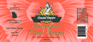 Coastal Empire Beer Co Grapefruit Citrus Breeze