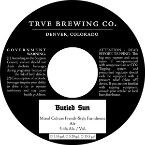 Buried Sun Mixed Culture French Style Farmhouse Ale