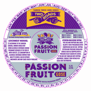 Two Roads Brewing Company Passion Fruit Gose
