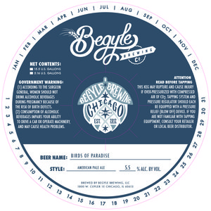 Begyle Brewing Birds Of Paradise