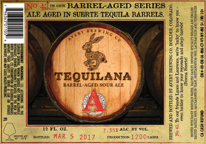 Avery Brewing Co. Tequilana February 2017