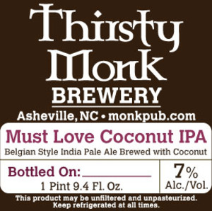 Thirsty Monk Must Love Coconut IPA