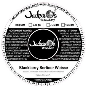 Jackie O's Blackberry Berliner Weisse