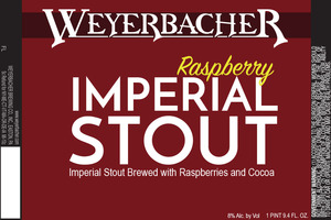 Weyerbacher Raspberry Imperial Stout February 2017