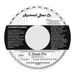 Rockwell Beer Co. E Street IPA