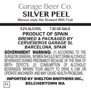 Garage Beer Co. Silver Peel
