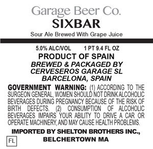 Garage Beer Co. Sixbar