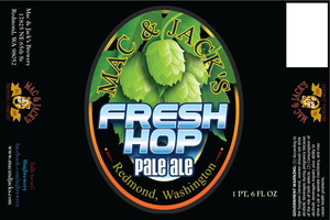 Mac & Jack's Brewing Company Fresh Hop February 2017