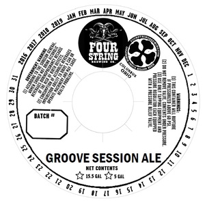 Four String Brewing Co. Groove Session Ale February 2017