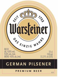 Warsteiner German Pilsner February 2017