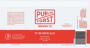 Public Coast Brewing Co. '67 Blonde