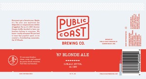 Public Coast Brewing Co. '67 Blonde