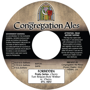 Congregation Ales Forbidden Fruits Series- Cherry