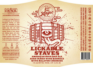 Council Brewing Co. Lickable Staves Sour Red Ale With Cherry