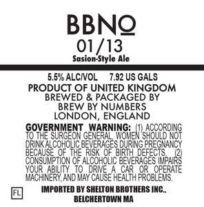 Brew By Numbers 01/13