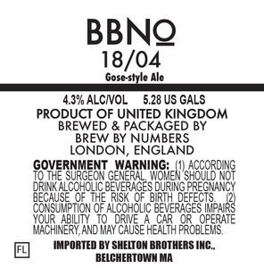 Brew By Numbers 18/04 February 2017