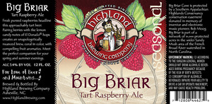 Highland Brewing Co. Big Briar February 2017