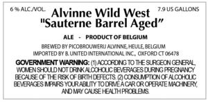 Alvinne Wild West Sauternes Barrel Aged February 2017