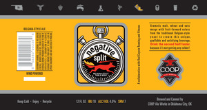 Negative Split Belgian-style Table Beer February 2017