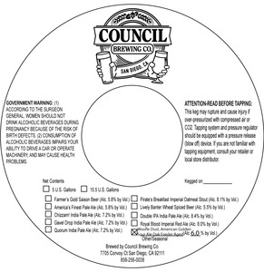 Council Brewing Co. Woofle Dust Golden Sour Ale