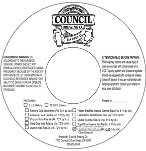 Council Brewing Co. Woofle Dust Golden Sour Ale With Apricot