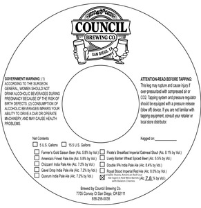 Council Brewing Co. Lickable Staves Sour Red Ale With Cherry February 2017