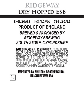 Ridgeway Dry-hopped Esb February 2017