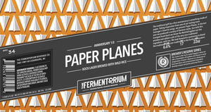 The Fermentorium Paper Planes February 2017