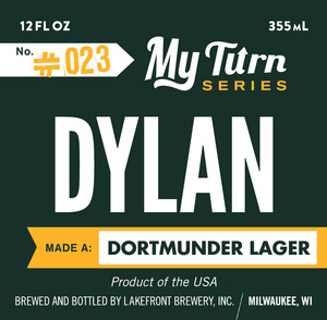 Lakefront Brewery Dylan Made A Dortmunder Lager February 2017